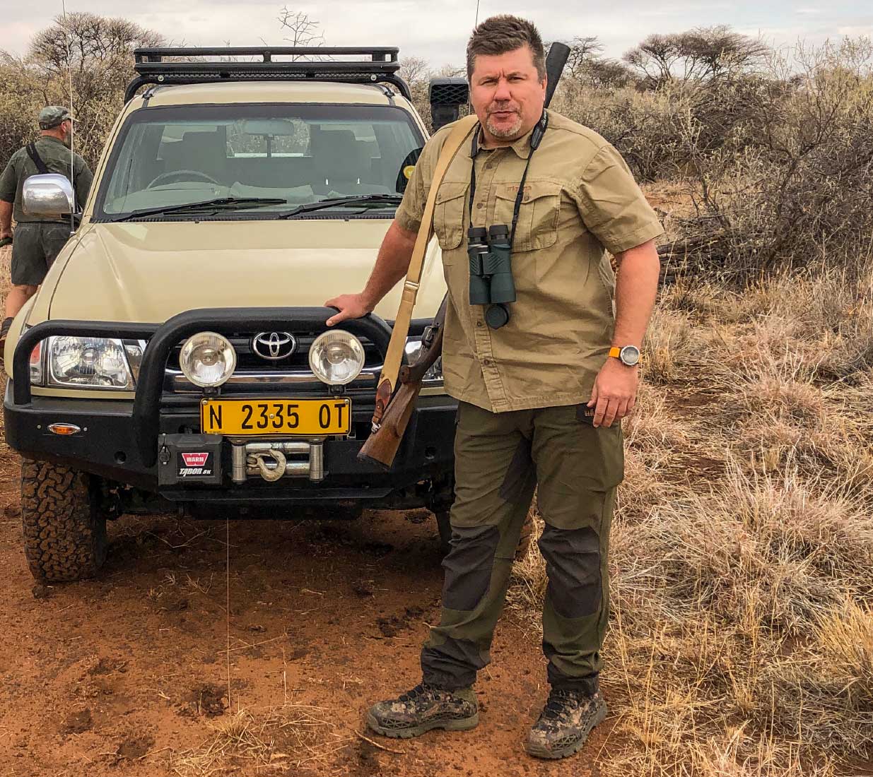 Spodnie myśliwskie na polowanie w Nambii
